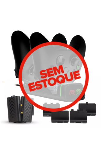 Base de carregamento Dobe para 2 Controles Visor - Preto - Xbox Series e One 